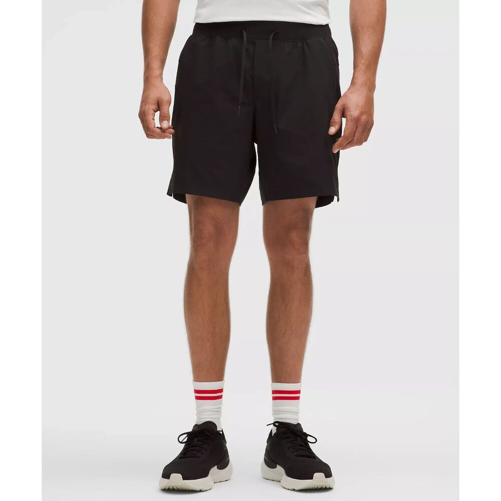 Lululemon Athletica Black Zeroed In Linerless Shorts Mens Size XL